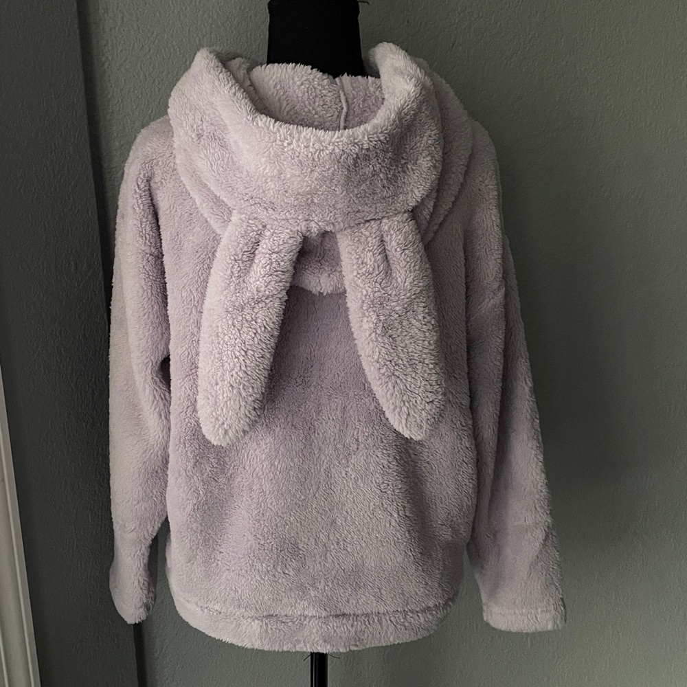 GU Marshmallow Feel Rabbit Light Purple Hoodie - Picture 12 of 16